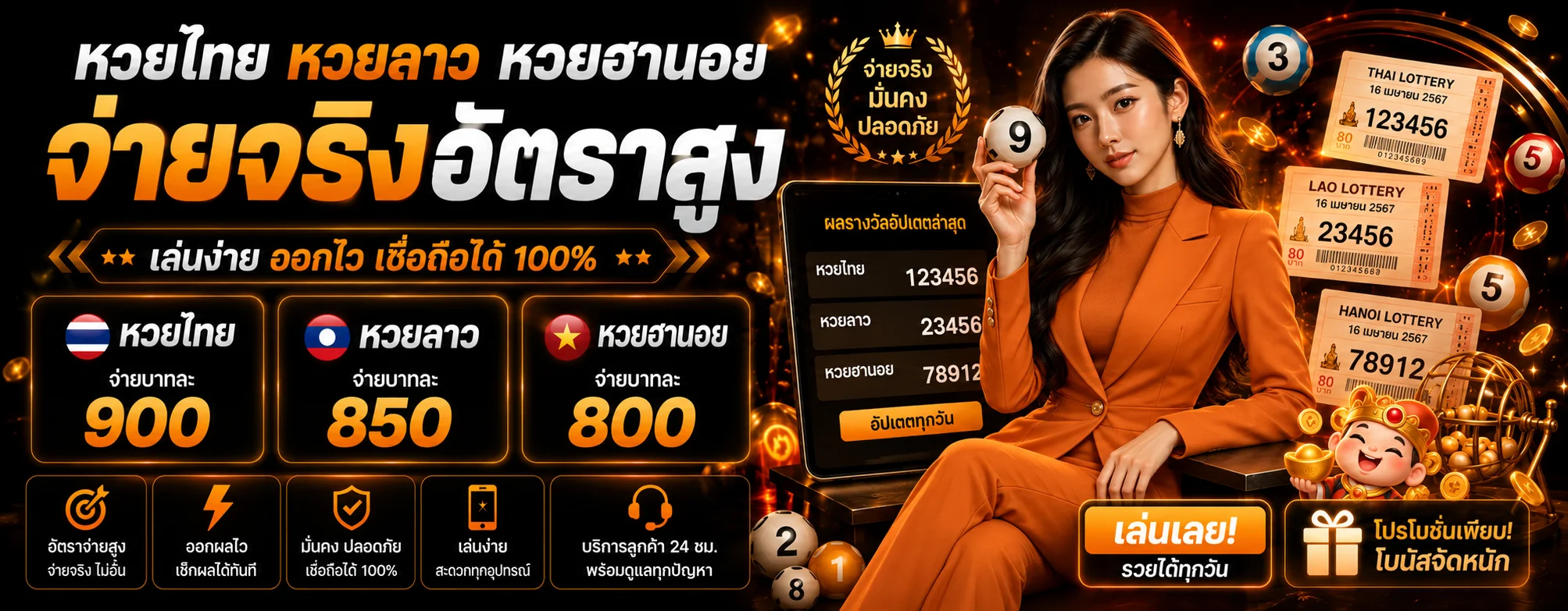 ตรวจผลหวยไทย ลาว และฮานอยบน ดีเฮง168